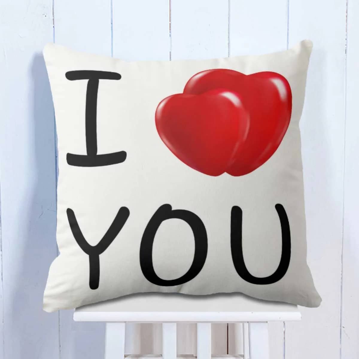 I Love You Mr and Mrs Cushion & Mug Hamper - Valentines gift for husband