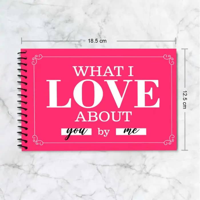 Personalised What I love about You by Me - Valentines gifts for him