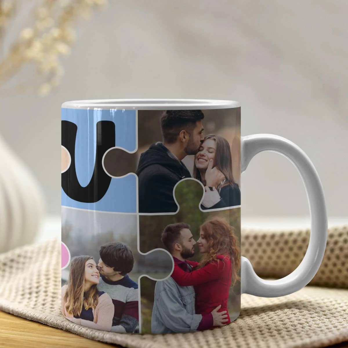 Personalized Photo Cushions & Mugs for Him - Anniversary Gift for Husband