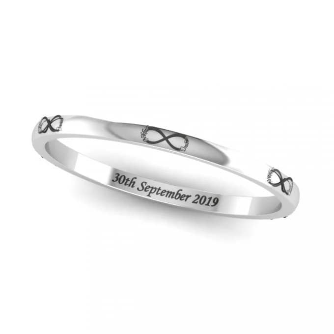 Customized Kada In Sterling Silver - Perfect Rakshabandhan Gift