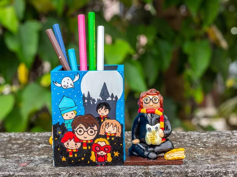 Harry Potter Themed Pen Holder - Rakhi Gifts for Raksha Bandhan