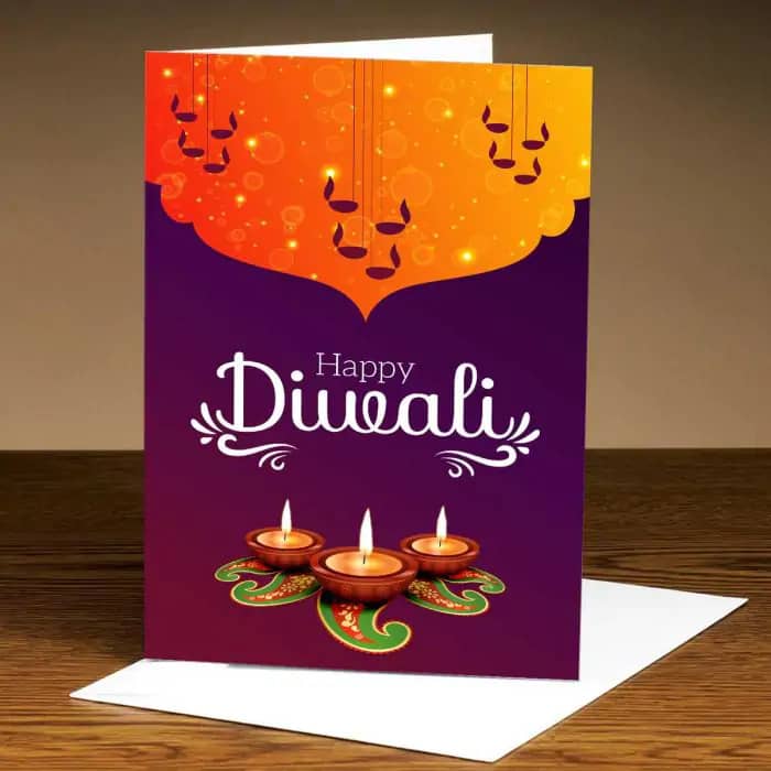 Personalized Diwali Cards - Diwali present ideas